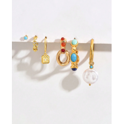 Forgyldt reringe st - 6 stk.