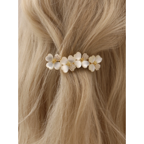 Patentspnde med smukke perler og blomster 