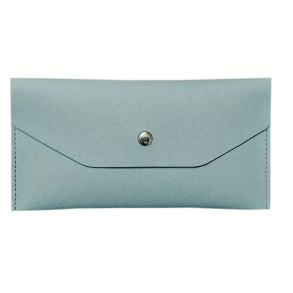 Pung af PU lder, til opbevaring af dine sedler - Lysebl