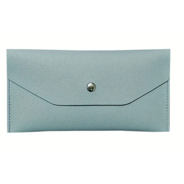 Pung af PU lder, til opbevaring af dine sedler - Lysebl