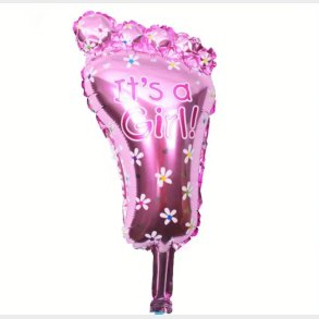 Lyserd It's a girl folieballon fod