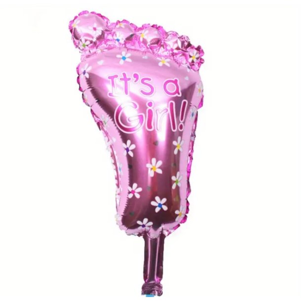 Lyserd It's a girl folieballon fod