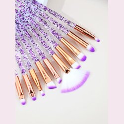 10 stk. Makeup brster - Lilla Glimmer