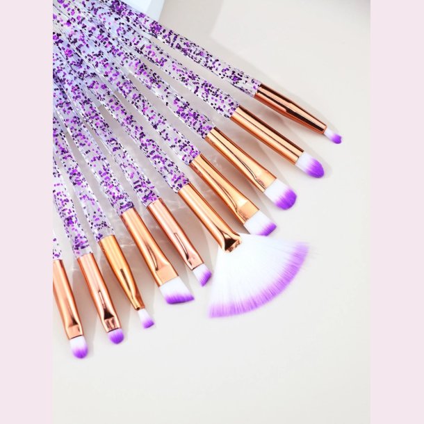 10 stk. Makeup brster - Lilla Glimmer