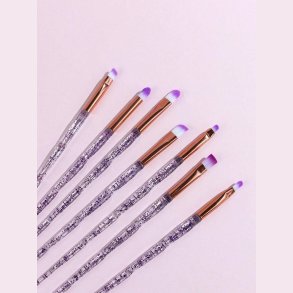 7 stk. Makeup brster - Lilla Glimmer