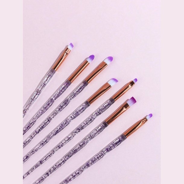 7 stk. Makeup brster - Lilla Glimmer