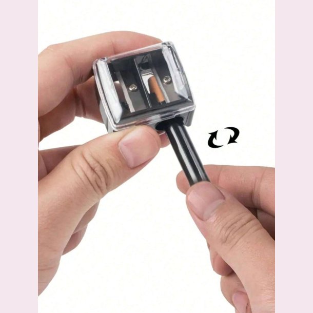 Blyantspidser til bde smalle og brede makeupblyanter.