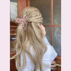 Hrklemme med smukke perler - Lyserd