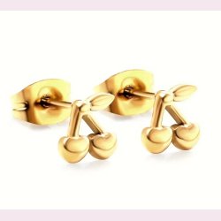 Forgyldt kirsebr reringe 