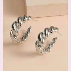 Snoede hoops reringe - Slv