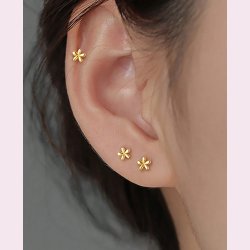 Fine sm reringe med blomster - Slv