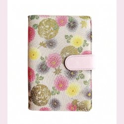 A6 Cash stuffing binder i fint blomstret stof