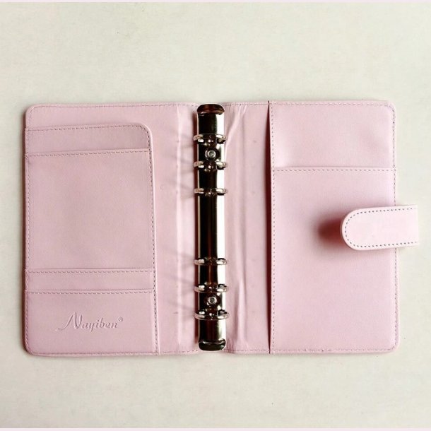 A6 Cash stuffing binder i fint blomstret stof