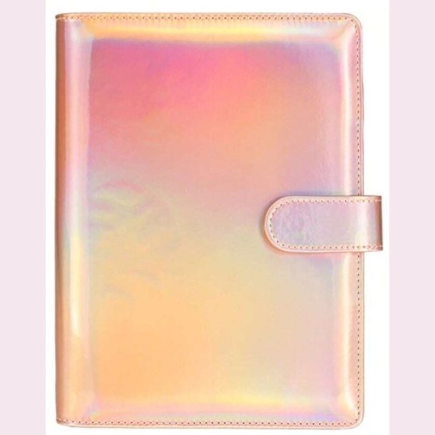 A6 Cash stuffing binder - Metallic Rose Gold