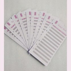 12 stk. A6 Farverige Budgetplanlgningskort med 6-Rings Ringbind