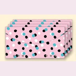 4 stk. Cash Stuffing konvolutter til A6 Budget Binder