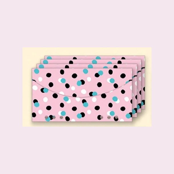 4 stk. Cash Stuffing konvolutter til A6 Budget Binder