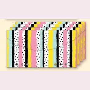 4 stk. Cash Stuffing konvolutter til A6 Budget Binder