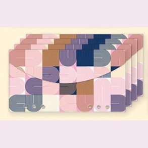 4 stk. Cash Stuffing konvolutter til A6 Budget Binder