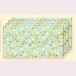 4 stk. Cash Stuffing konvolutter til A6 Budget Binder