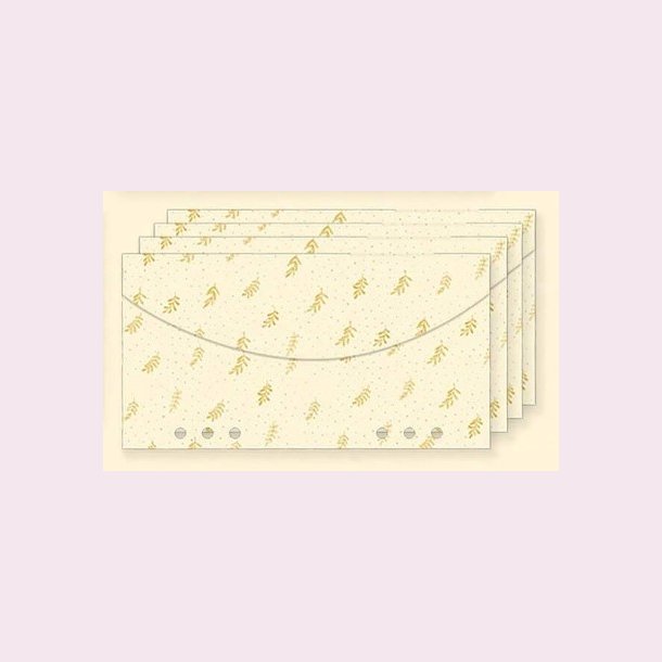 4 stk. Cash Stuffing konvolutter til A6 Budget Binder