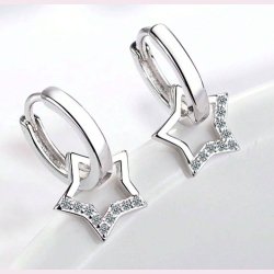 reringe med stjerner med sm zirkonia sten - Slv