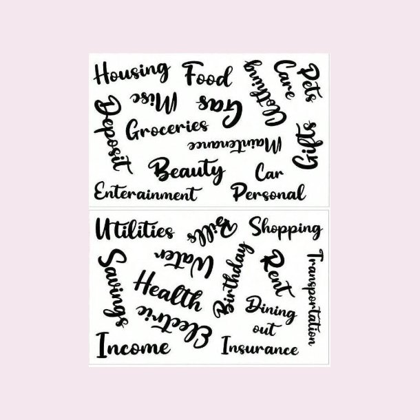 A6 Cash stuffing binder - Lyserd