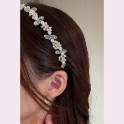 Hrbjle med rhinesten og smukke perler