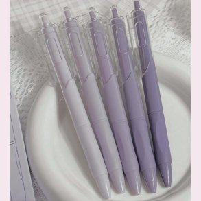 5 stk. Kuglepenne - Lilla nuancer