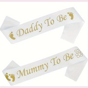 St med skrbnd til Far & Mor - Hvid med guld tryk