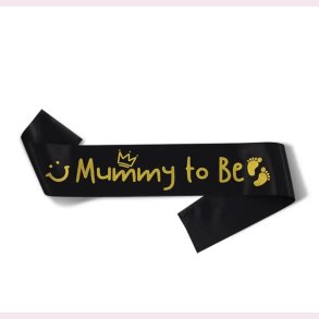 Skrbnd Mummy to be - Sort med guld tryk