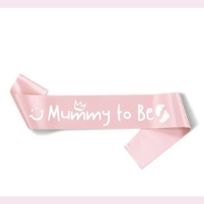 Skrbnd Mummy to be - Lyserd med Hvid tryk